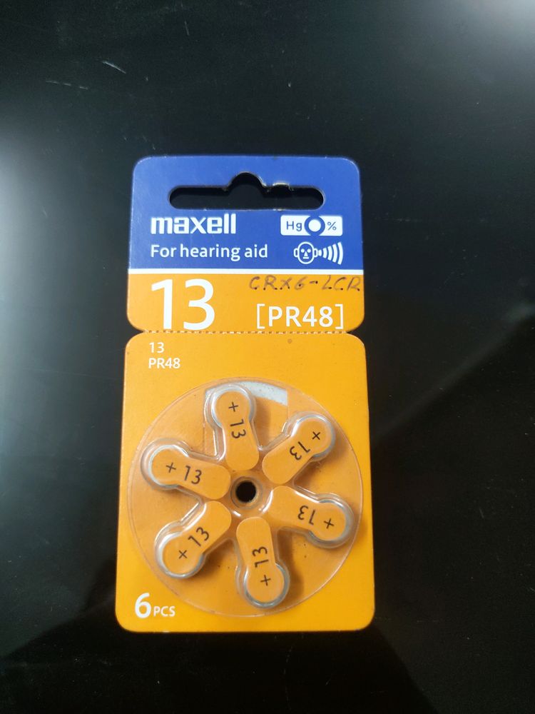 MAXELL PR48 HEARING AID BATTERY (pack of 6)