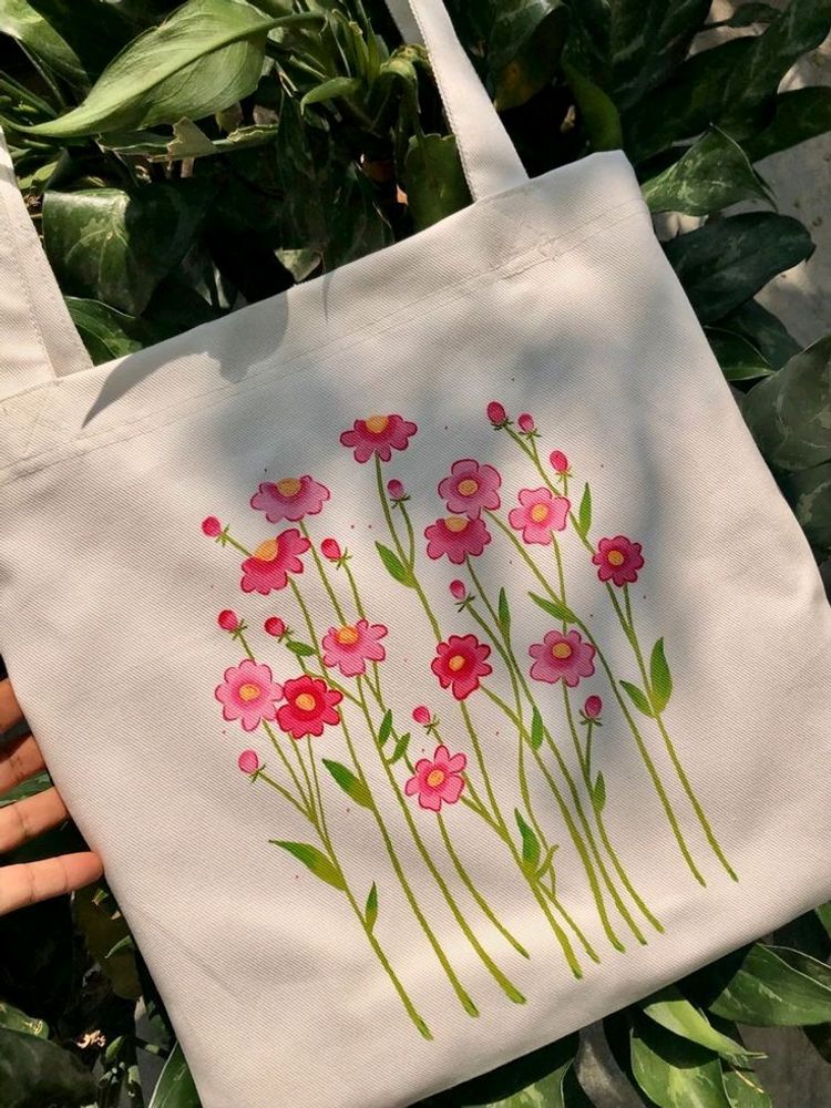 Hand Paint Tote Bag