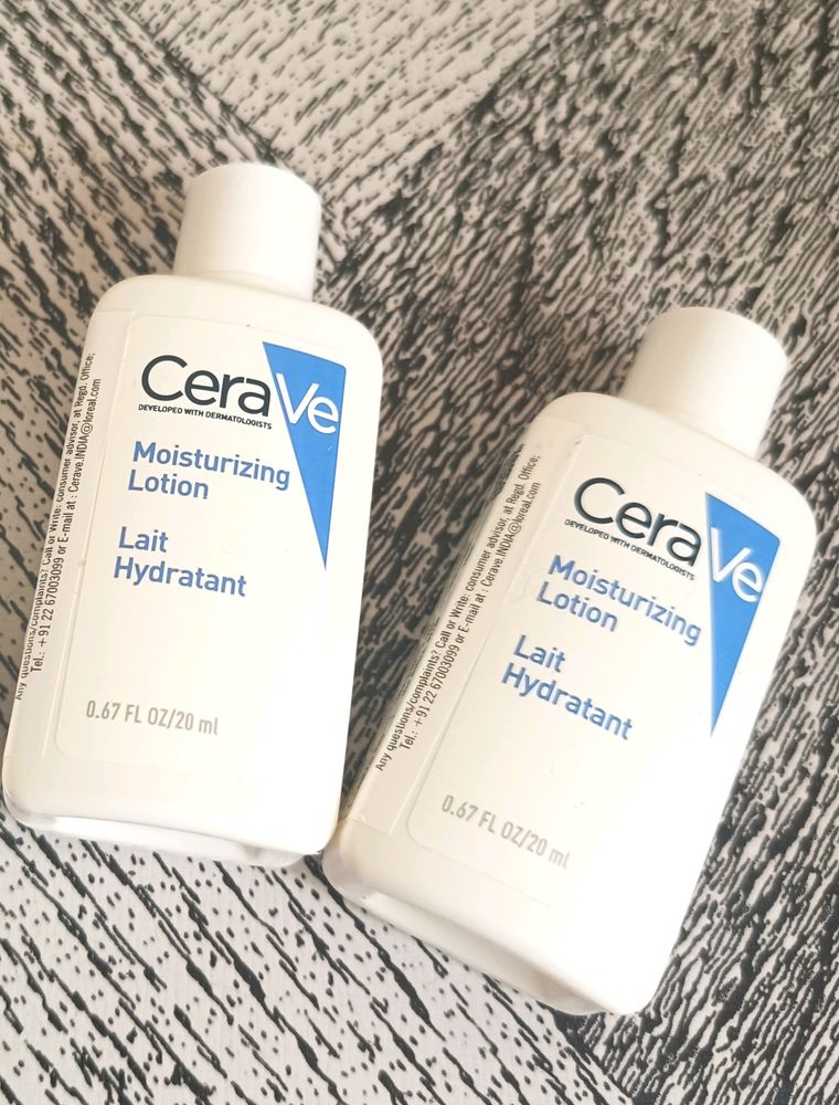 CeraVe Moisturizing Lotion Lait Hydrant Pack Of 2