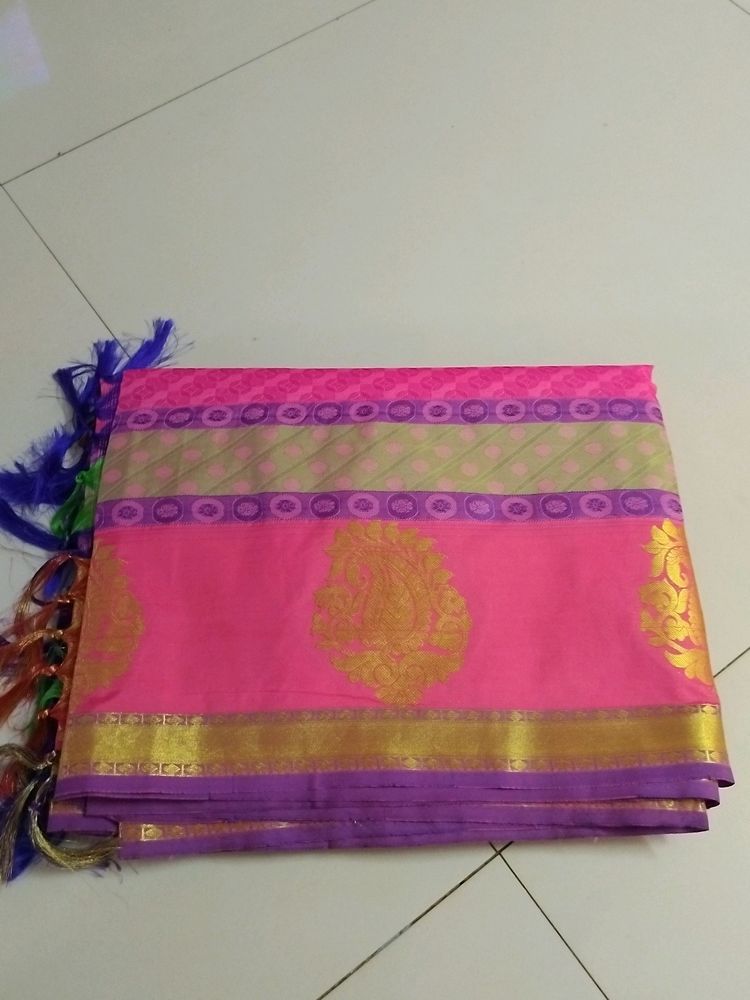 Rose Purple Soft Silk Saree...