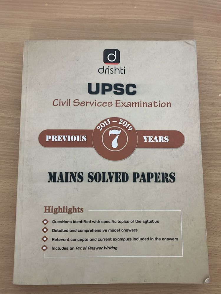 Drishti IAS UPSC PYQs Mains (2013-2019)