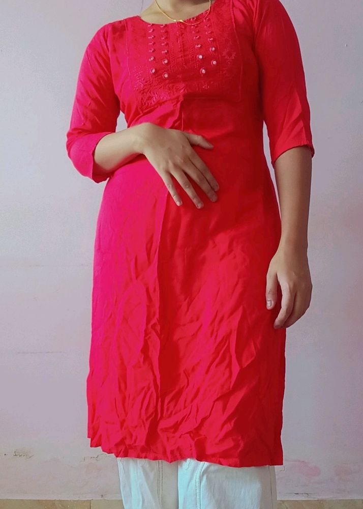 Cotton Kurti, Mirror Work