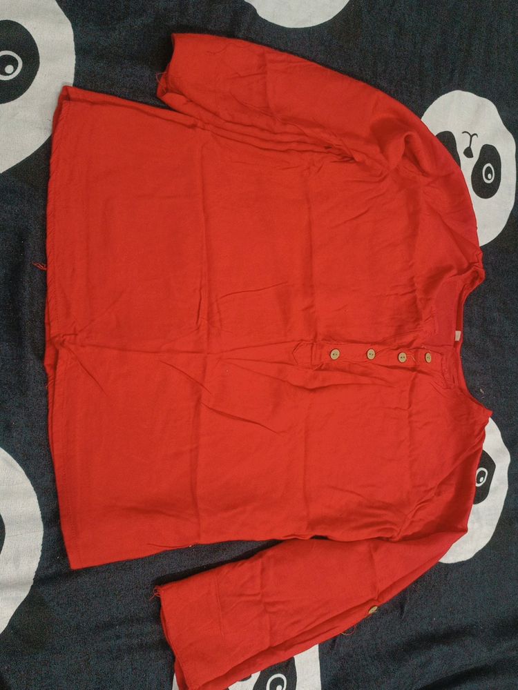 Red Cotton Tshirt