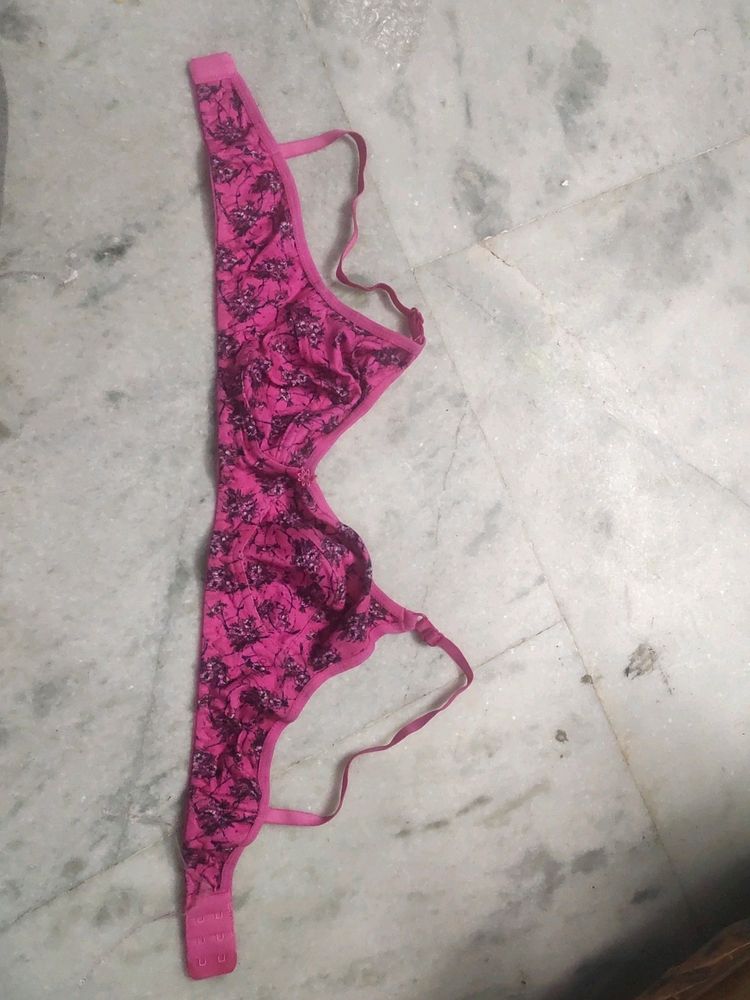 Cotton Bra Lingerie Pink Colour Size 32