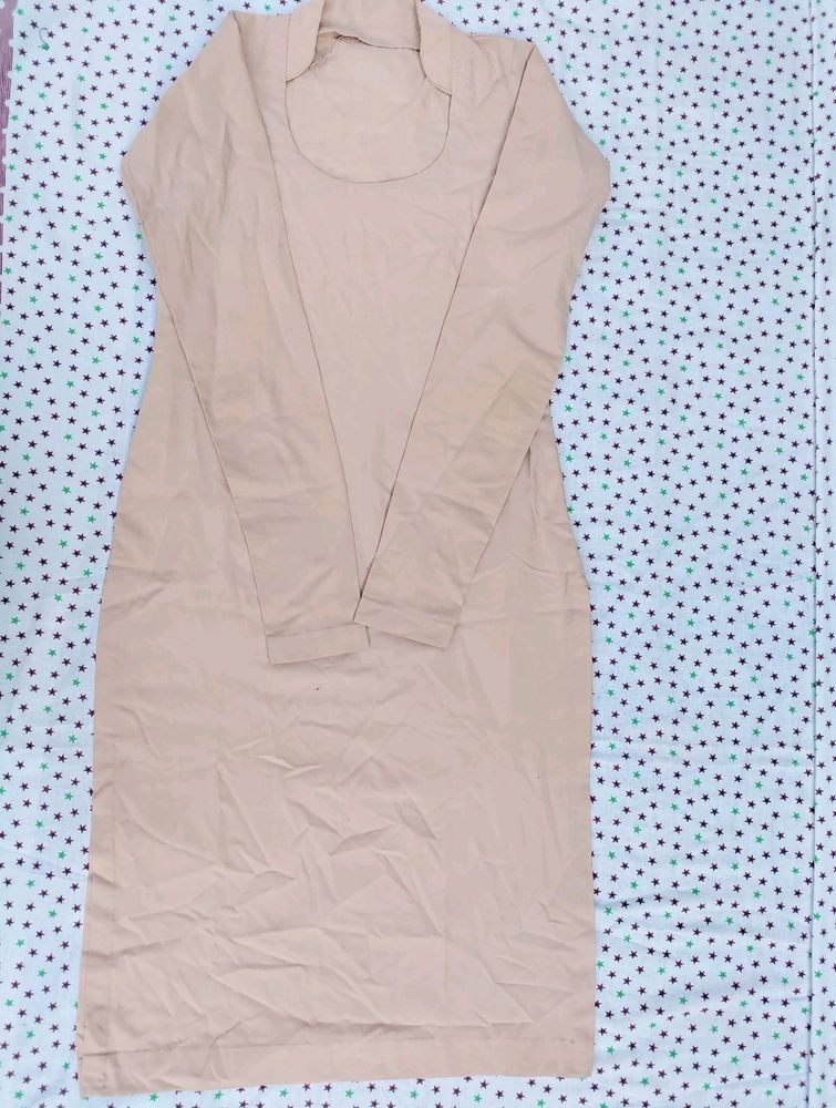 M Size Nude Kurta Full Sleeves