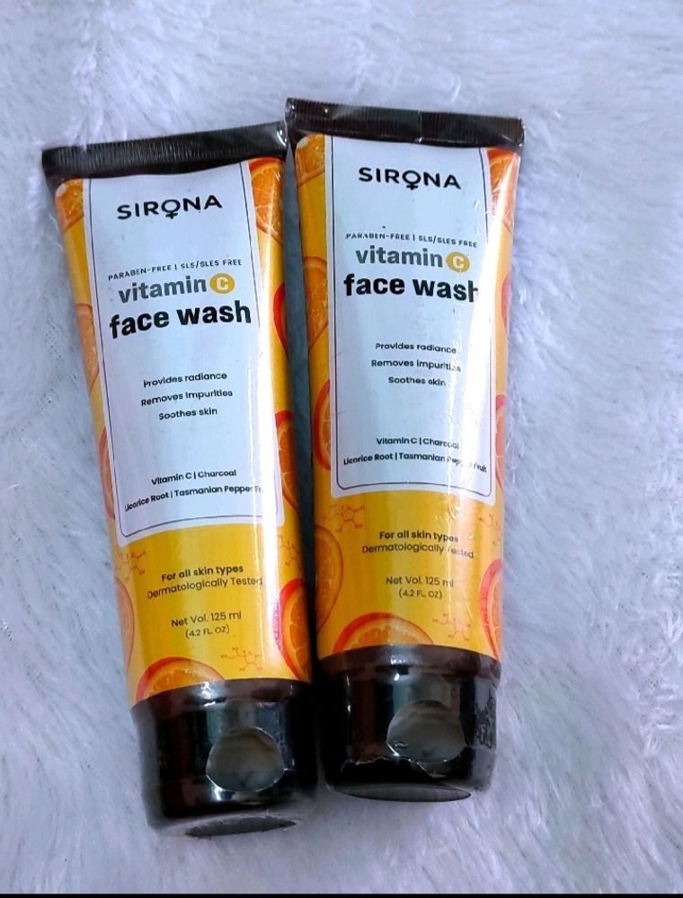 Sealed Pack Of 2 Vitamin C Face Wash