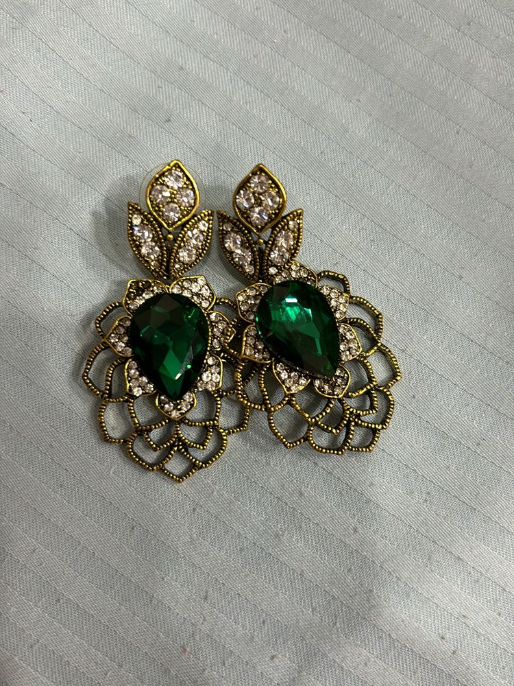 Green Earrings