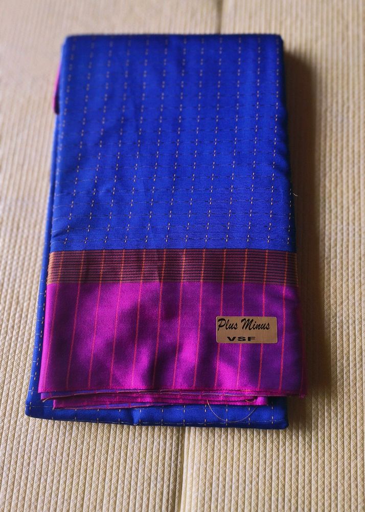 Blue and Magenta Silk Saree – Perfect for Occasion