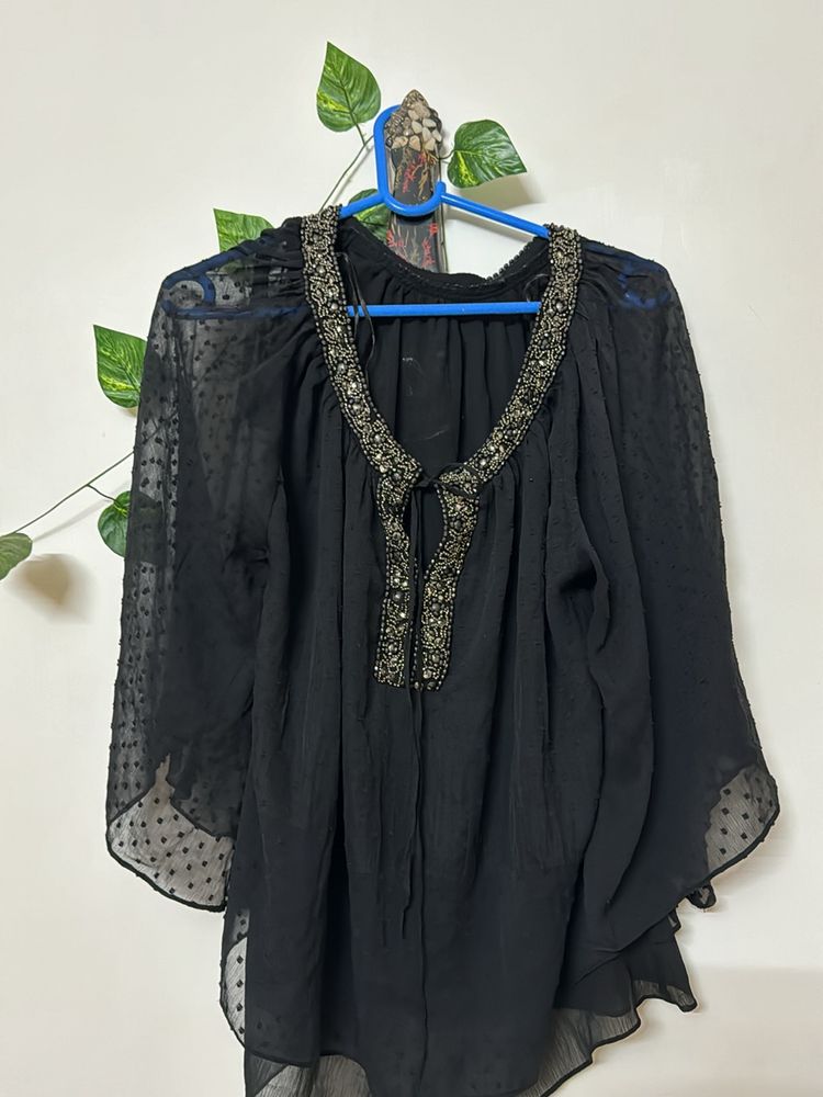 Embroidered Tunic Top