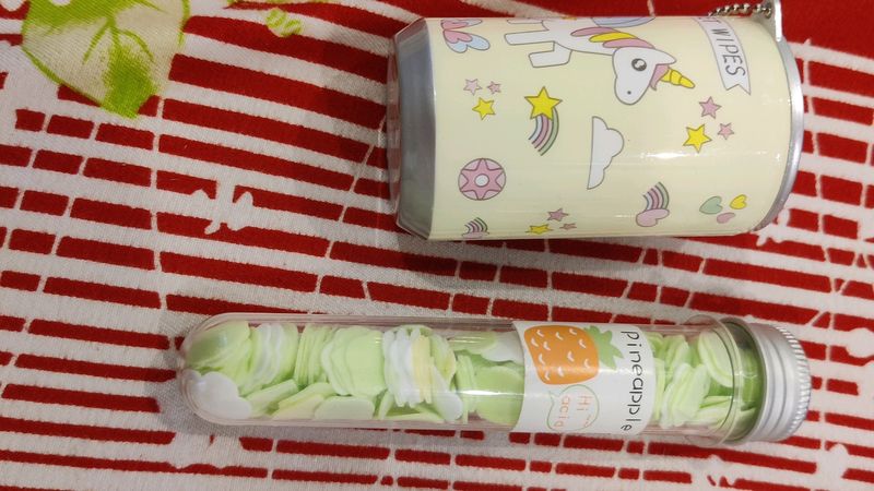 Cute Wet Wipes Can And Paper Soap