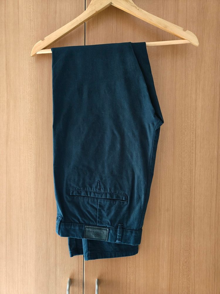 Redtape Blue Cotton Pant