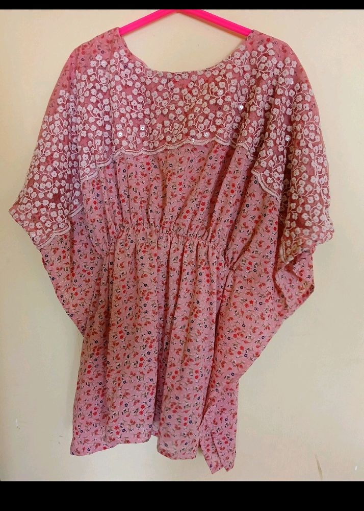 Floral Pink Kaftan