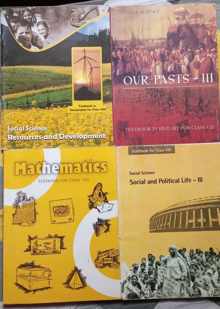 NCERT CLASS 8 MATHS AND SOCIAL SCIENCE BOOKS