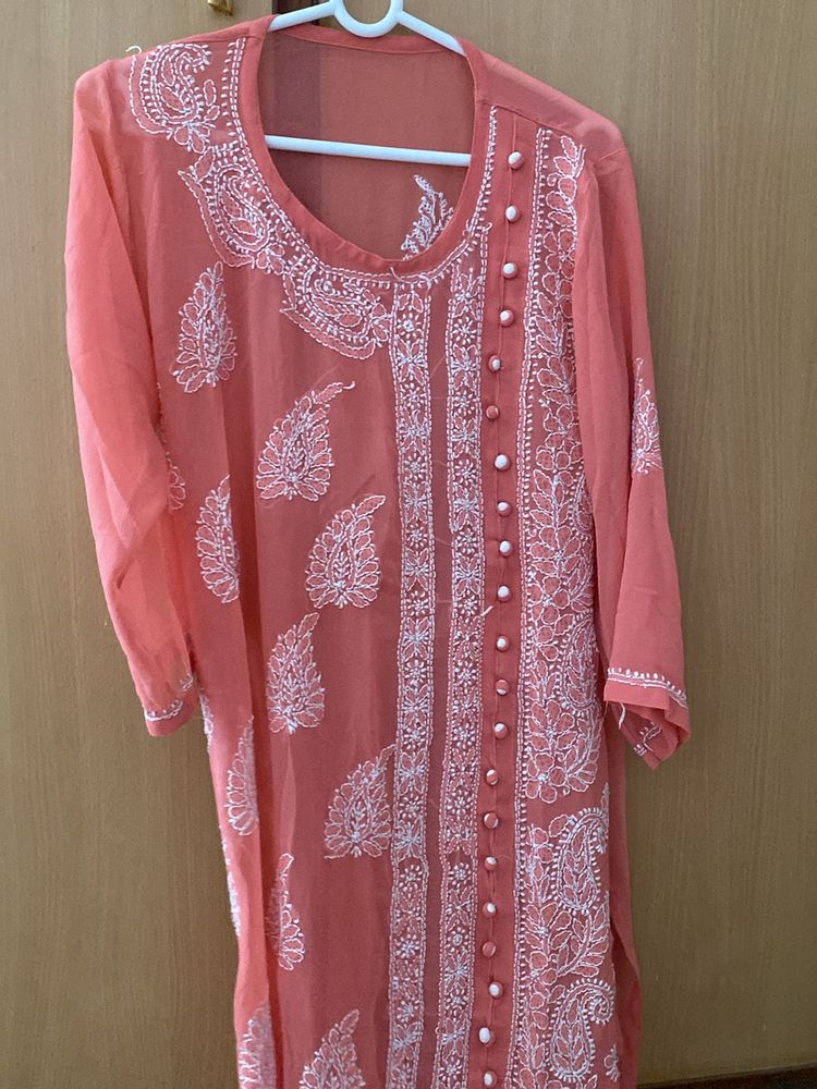 Chikankari Kurta With Inner