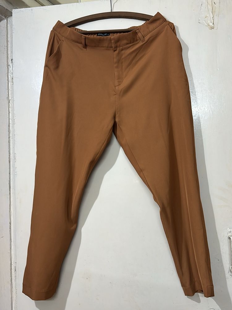 Go Colours Crepe Formal Pants