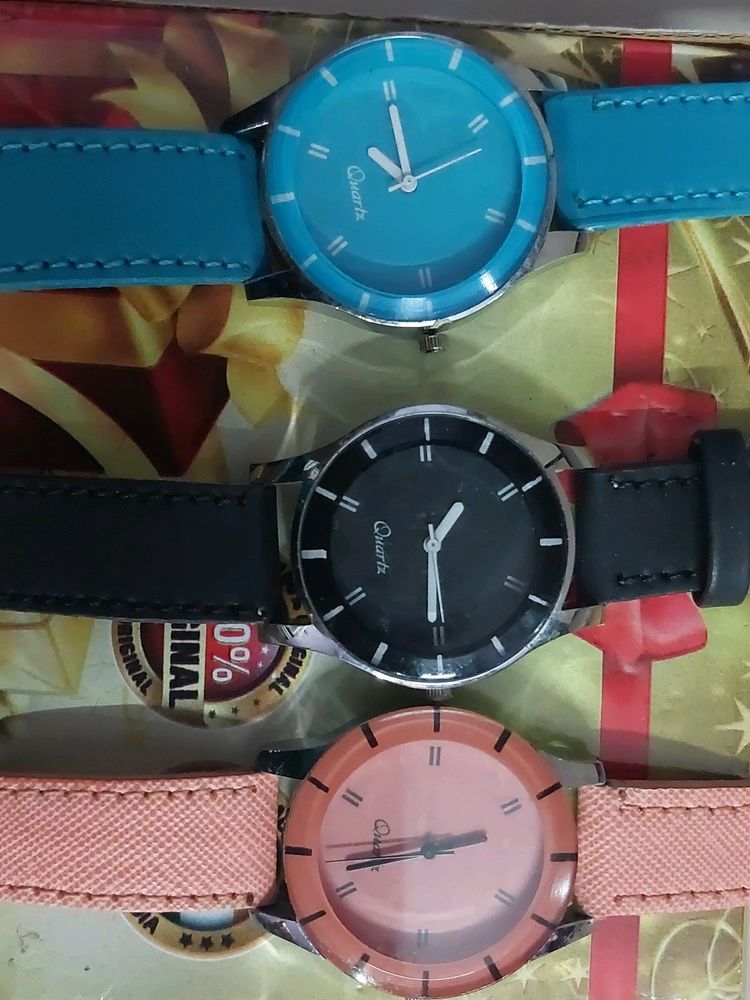 Set Of Three Watches For Women (No Battery)