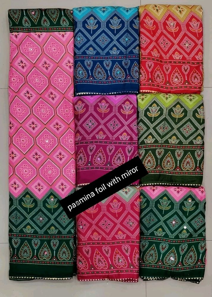 Pashmina Saree With Designer Blouse