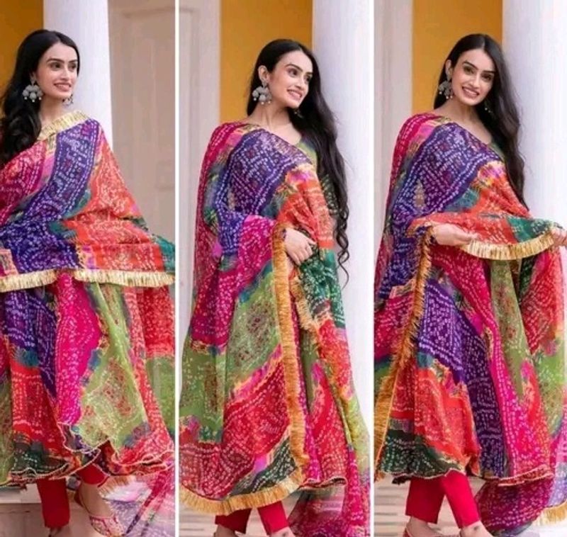 Nice Anarkali With Dupatta