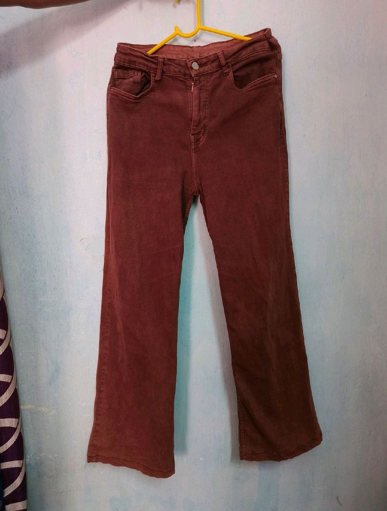 Brown High-waisted Y2k Flared/bootcut Jeans 🤎