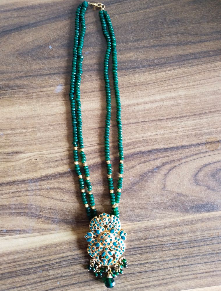 Green Beaded Chain