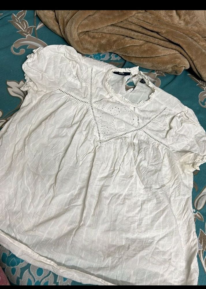 Beautiful White Cotton Top