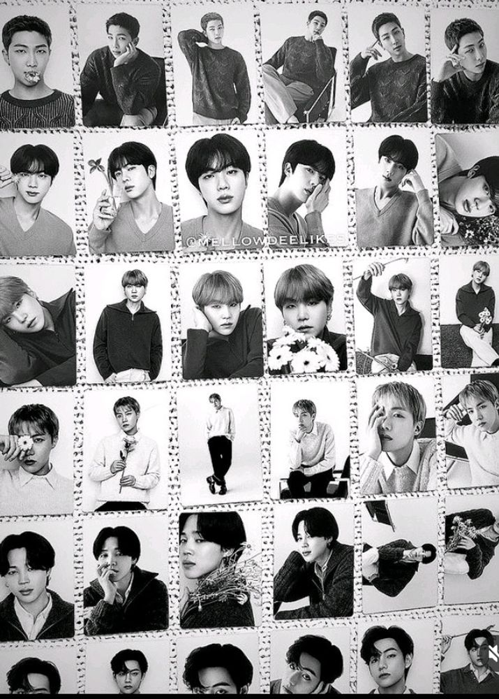 BTS Monochrome Photocards