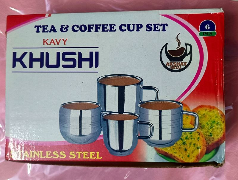 Stainless Steel Cups Set ☕