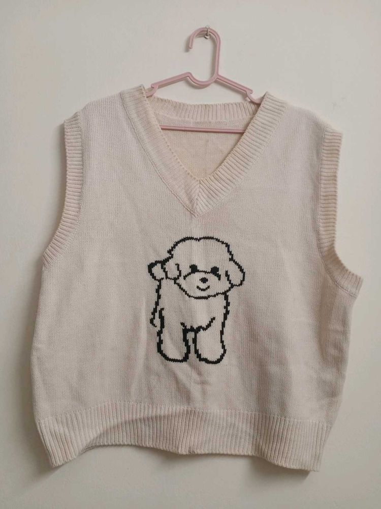 Pigment Cute Dog Knit Vest