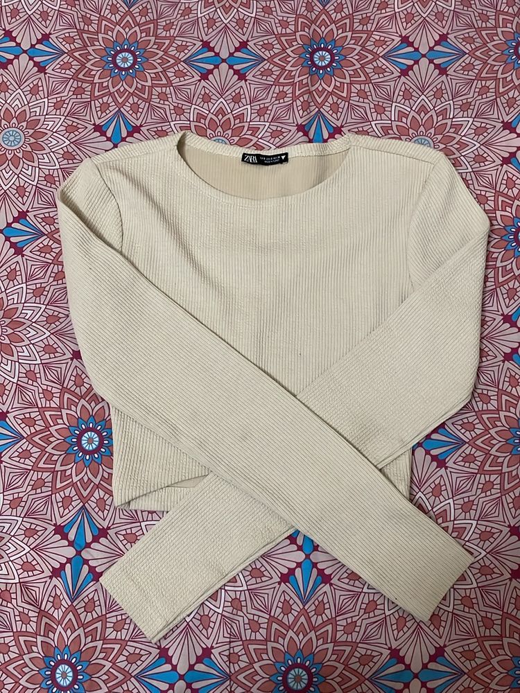 Zara Fullsleeve Crop Top