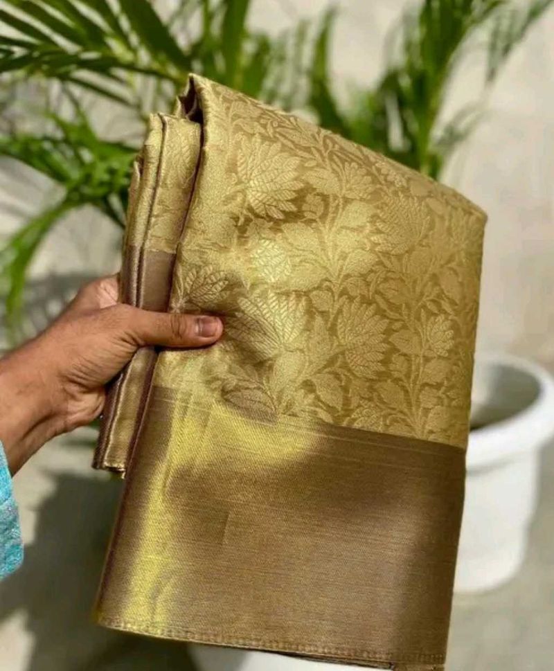 Trending Gold Tissue Saree