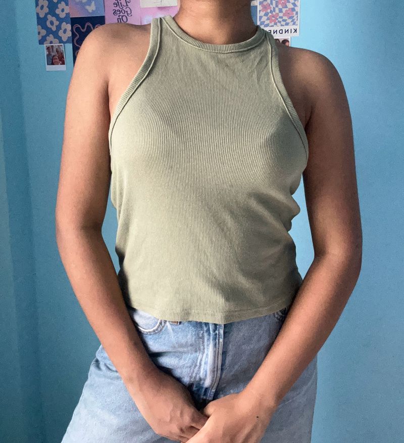 Olive Green Tank Top