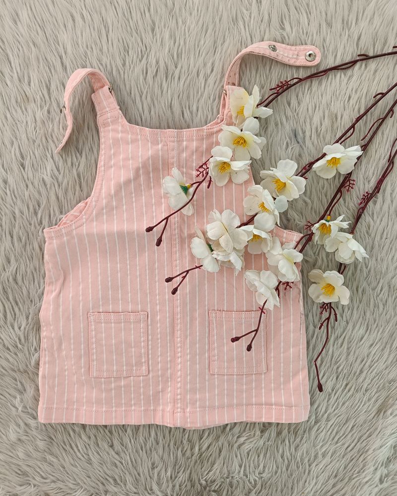 Baby Hop Peach Dungaree (Girls)