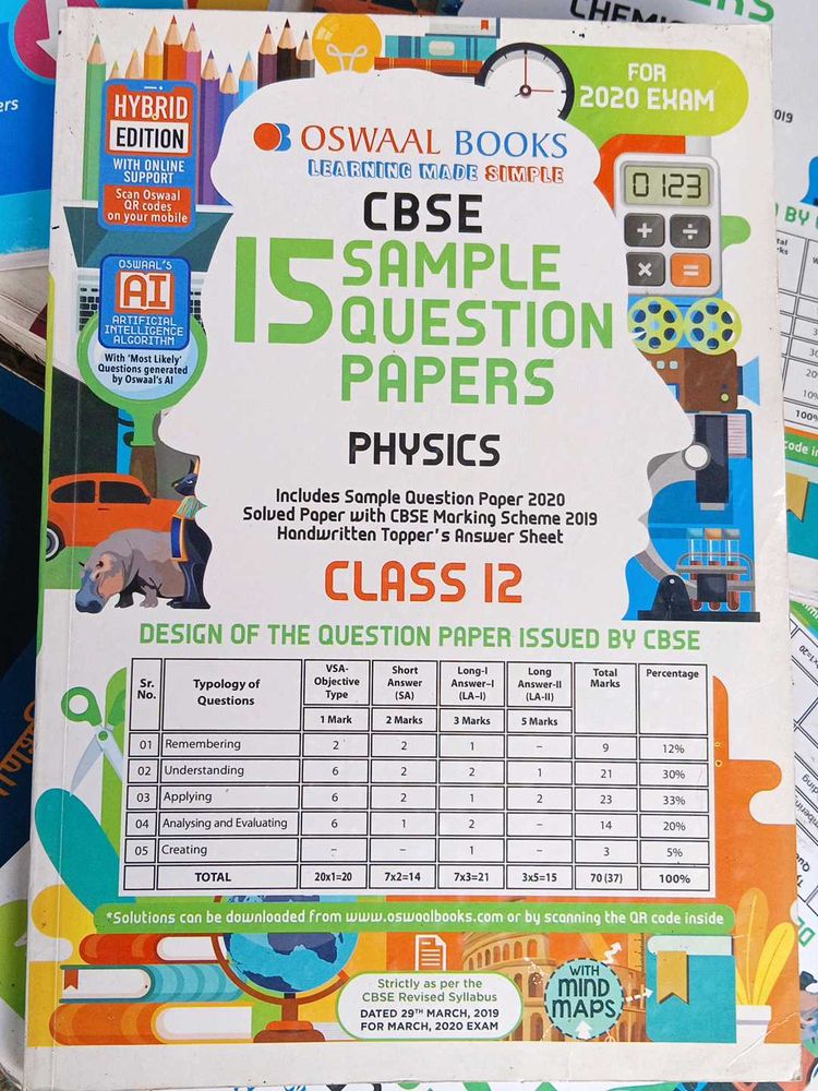 CBSE 15 Sample Paper Physics