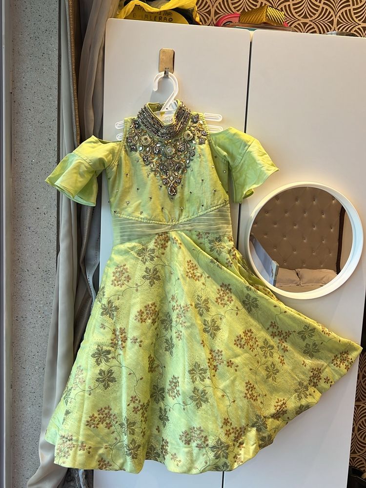 Pista Green Gown