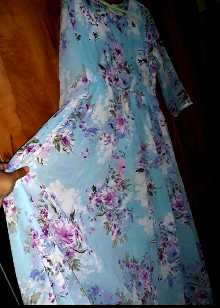 Neyra Cut Floral Maxi Dress