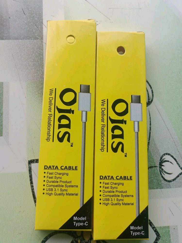 Pack Of 2 Ojas C Type Data Cable