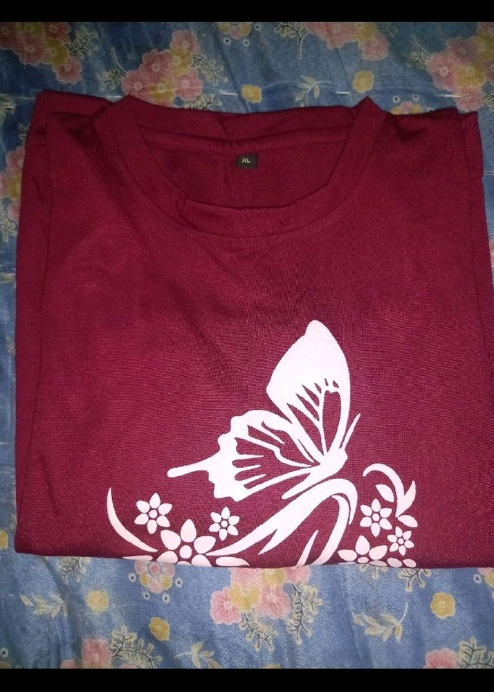 Casual Maroon Tshirt