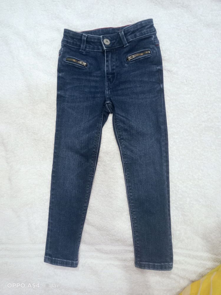 Genuine Blue Solid Jeans For 4-5 Year Boy