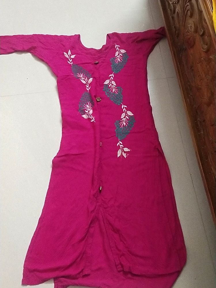 Pink Colour Kurta