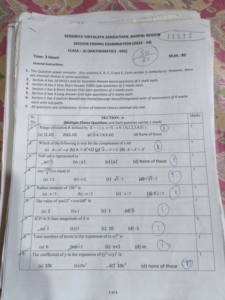 CBSE Class 11 All Subject Question Papers