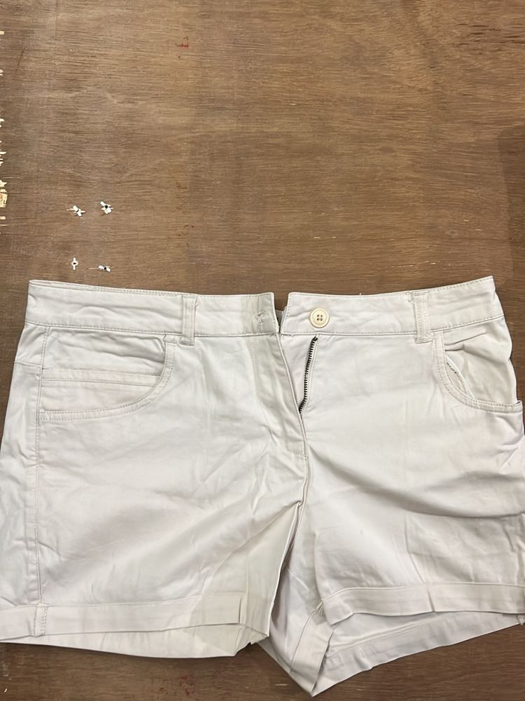 Beige Shorts