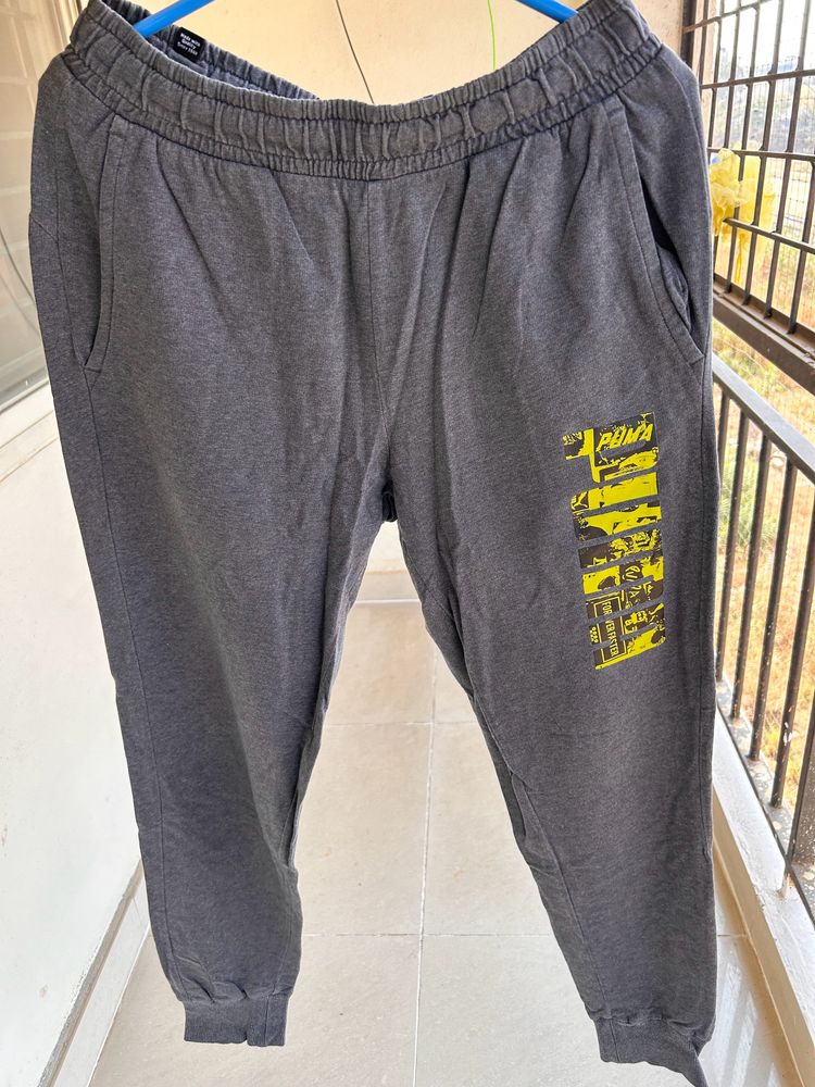 Puma Grey Stretchable Joggers