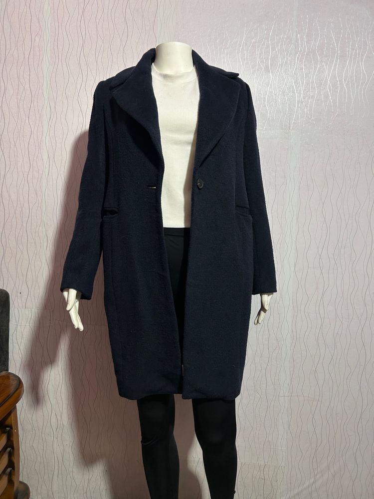 Navy Blue Overcoat-lightweight