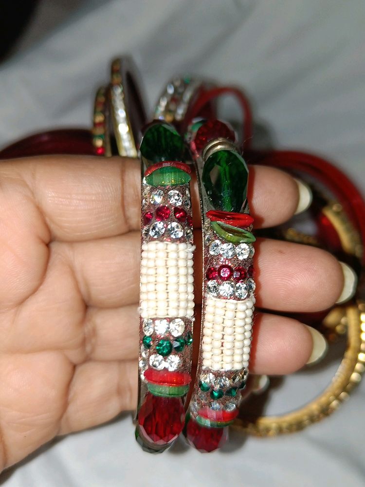 Chudi & Kada Set & Two Pair Of other Bangle