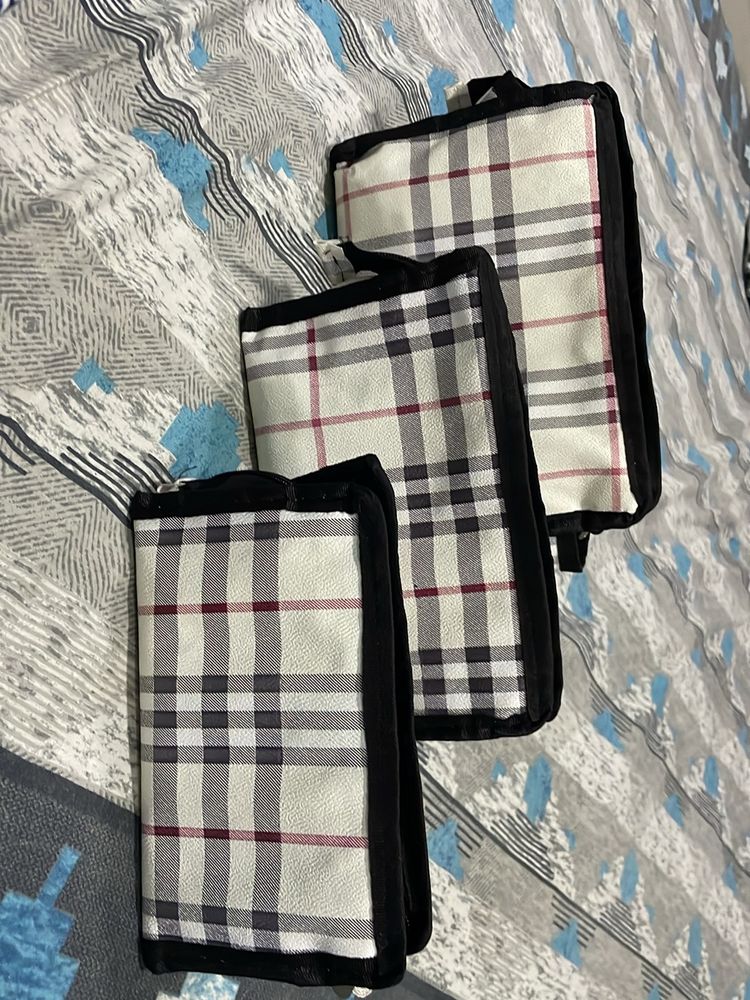 Set of 3 Makeup Pouches