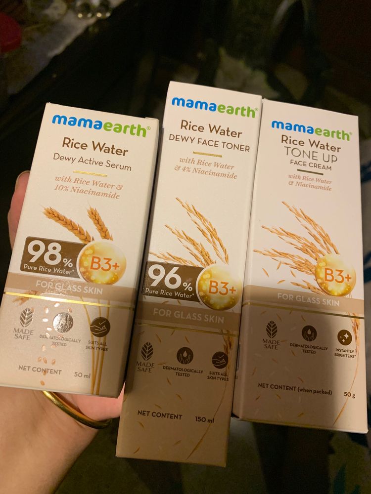 Mamaearth Rice Water Combo Of 3