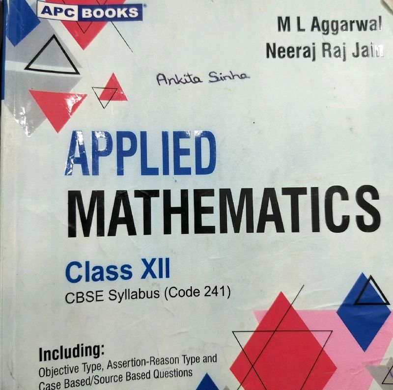 Applied Maths 2 Books Class 12