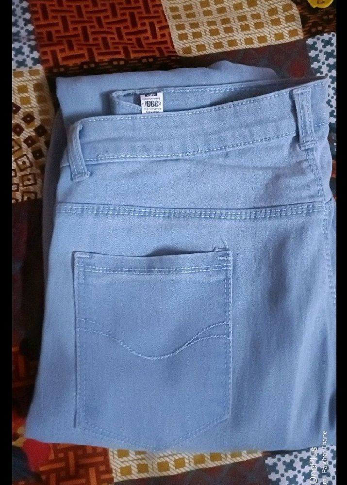 Ice Blue Colur Jeans