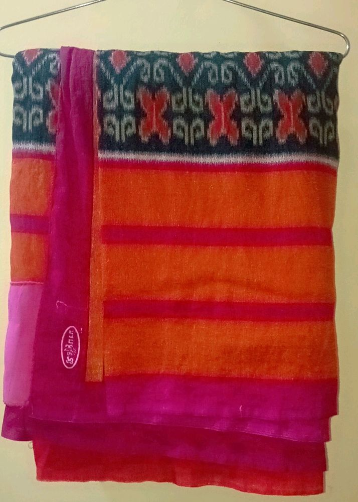 Saree With Multi Colour