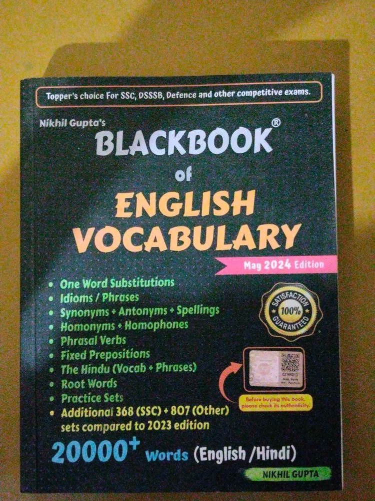 BlackBook of English Vocabulary May 2024 by Nikhil